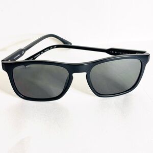 Lacoste Men's Polarized Matte Square Sunglasses, model L604SNDP Black